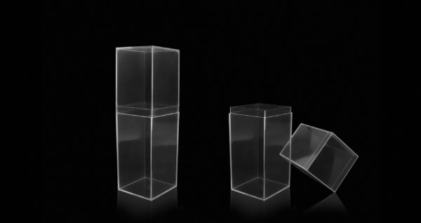 Caja rectangular transparente 91 mm - Imagen 2